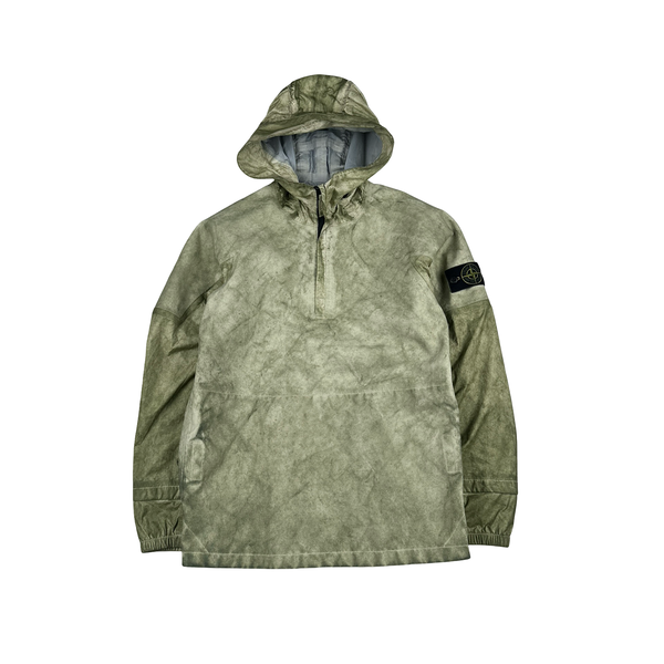 Stone Island 2020 Membrana+Oxford 3L Green Dust Colour Smock Jacket - Small