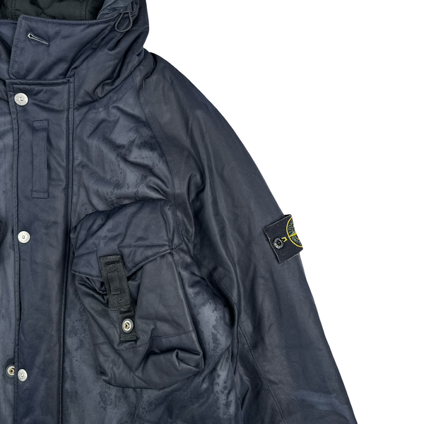 Stone Island Navy Multipocket Sniper Field Jacket - Large