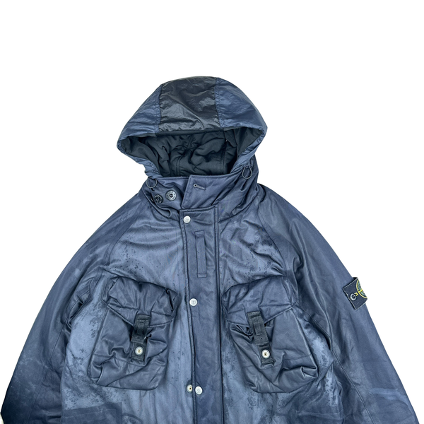 Stone Island Navy Multipocket Sniper Field Jacket - Large