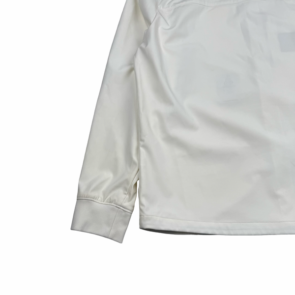 CP Company White Soft Shell R Goggle Hooded Zipped Jacket - 3XL (56)