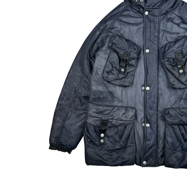 Stone Island Navy Multipocket Sniper Field Jacket - Large