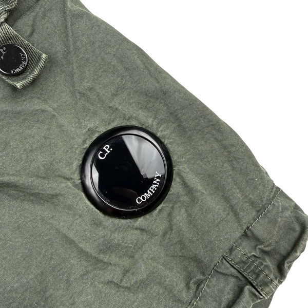 CP Company Sage Green Lens Viewer Cargo Shorts - Medium