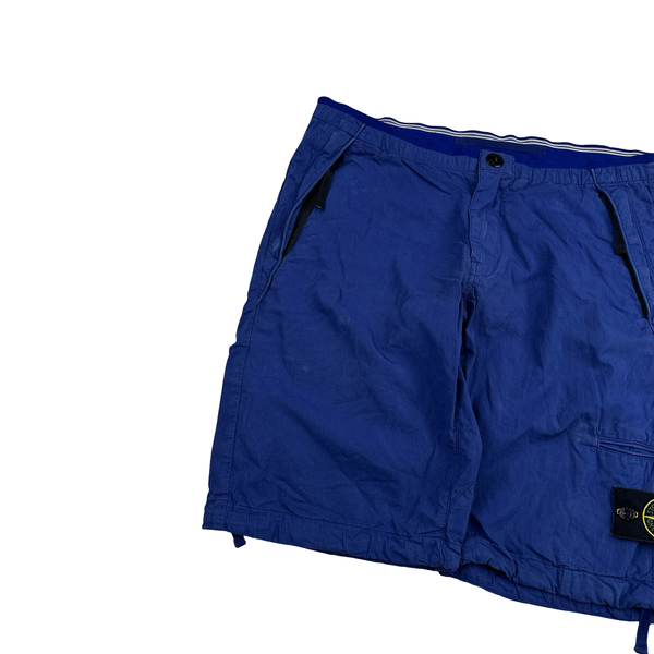 Stone Island 2012 Blue Cotton Cargo Shorts - 30"