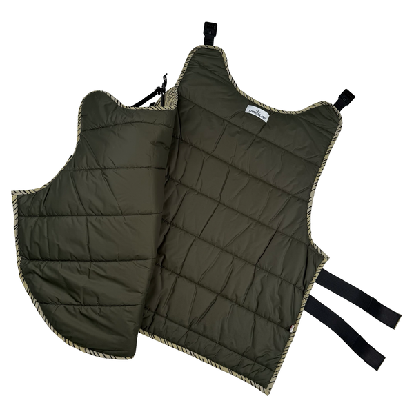 Stone Island 2021 Rain Camo Reflective Spellout Padded Utility Vest - XL