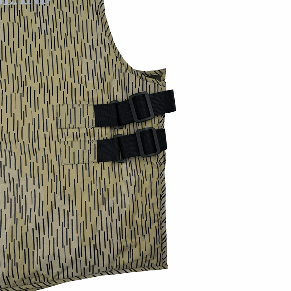 Stone Island 2021 Rain Camo Reflective Spellout Padded Utility Vest - XL