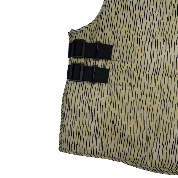 Stone Island 2021 Rain Camo Reflective Spellout Padded Utility Vest - XL