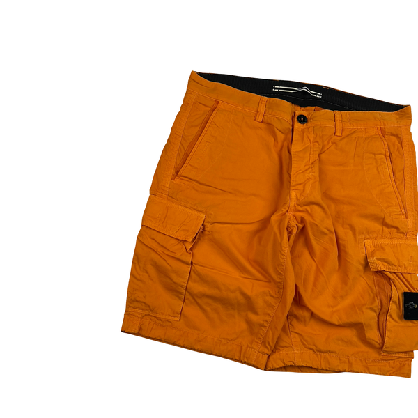 Stone Island 2013 Orange Cargo Shorts - 34"