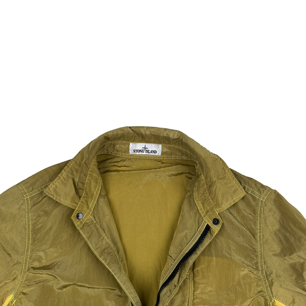 Stone Island 2018 Yellow Nylon Metal Overshirt - Large