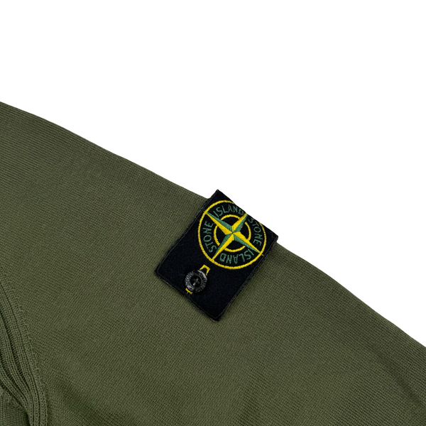 Stone Island 2020 Army Green Crewneck Knit - Medium
