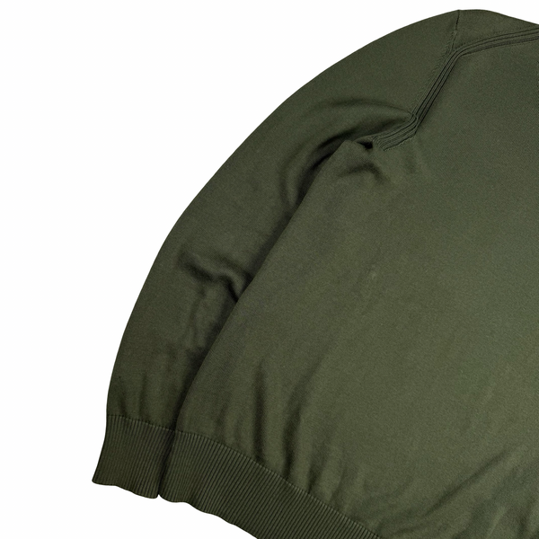 Stone Island 2020 Army Green Crewneck Knit - Medium