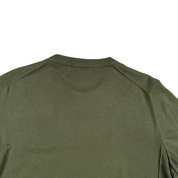 Stone Island 2020 Army Green Crewneck Knit - Medium