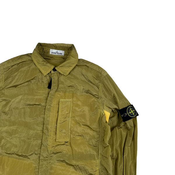 Stone Island 2018 Yellow Nylon Metal Overshirt - Large