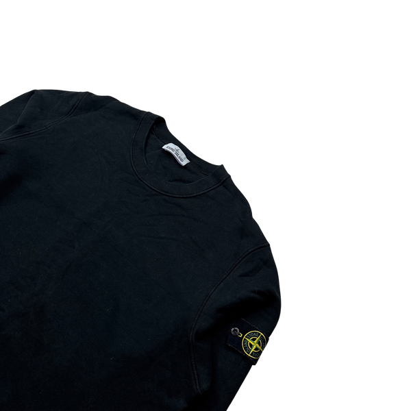 Stone Island 2021 Black Cotton Crewneck Sweatshirt - XXL