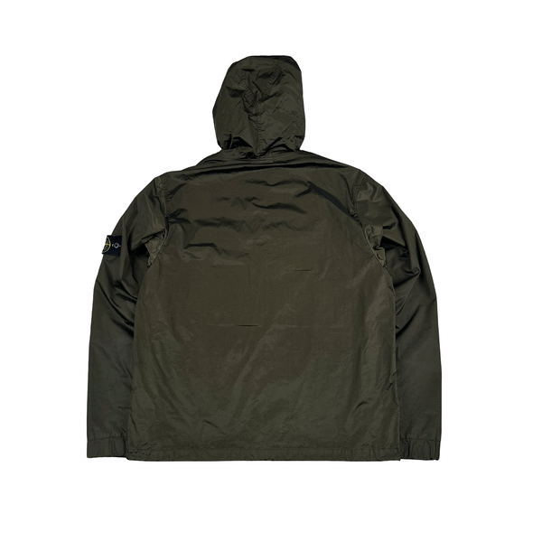 Stone Island 2007 Khaki Nylon Metal Hooded Jacket - XL