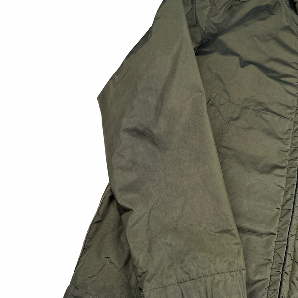 Stone Island 2007 Khaki Nylon Metal Hooded Jacket - XL