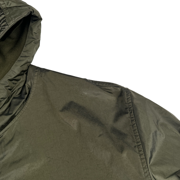 Stone Island 2007 Khaki Nylon Metal Hooded Jacket - XL
