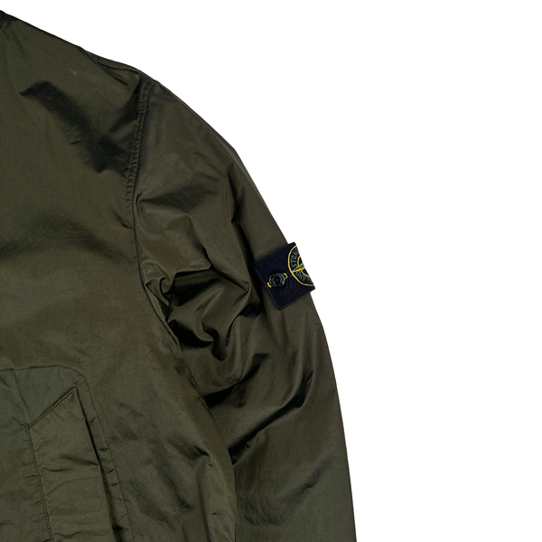 Stone Island 2007 Khaki Nylon Metal Hooded Jacket - XL