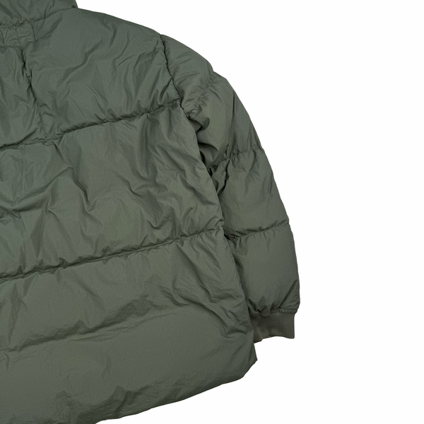 Stone Island 2016 Sage Green Crinkle Puffer Jacket - XL