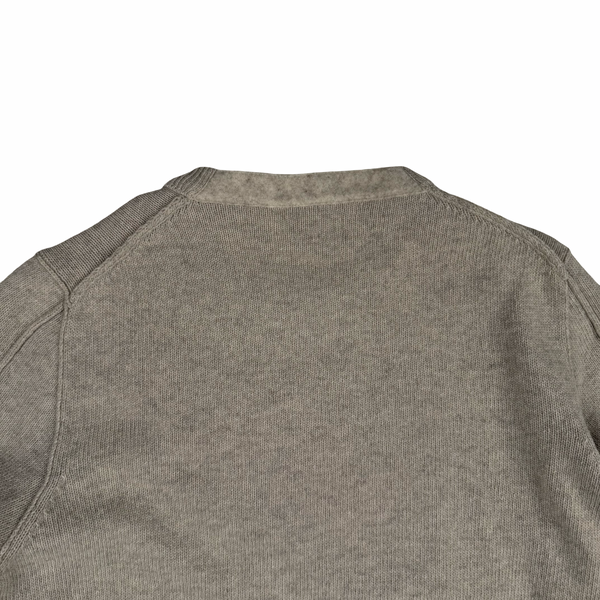 Stone Island Beige Thick Wool Blend Knitted Pullover Jumper - XL