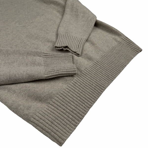Stone Island Beige Thick Wool Blend Knitted Pullover Jumper - XL