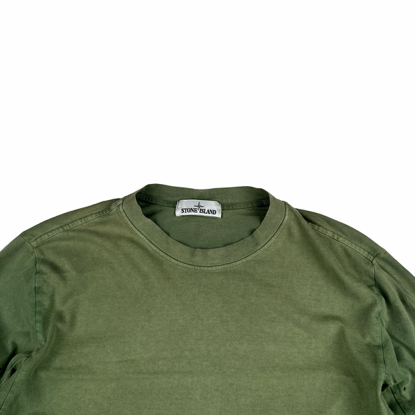Stone Island 2015 Green Cotton Longsleeve T Shirt - XL
