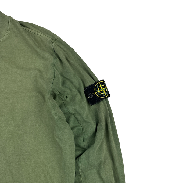 Stone Island 2015 Green Cotton Longsleeve T Shirt - XL