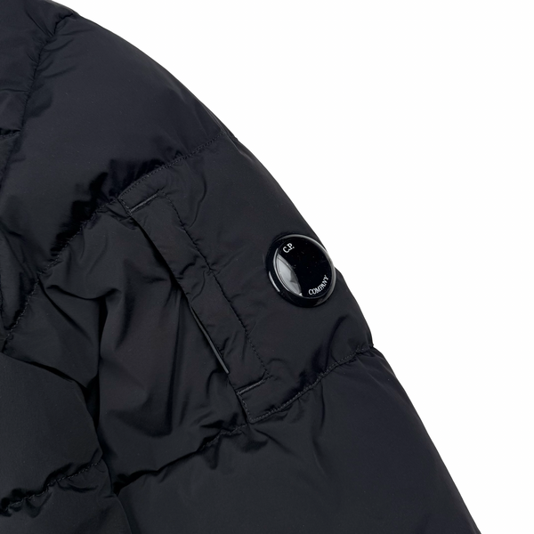 CP Company Black  Down Filled Nycra R Puffer Jacket - Small (46)