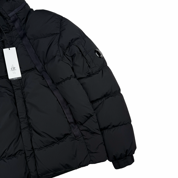 CP Company Black  Down Filled Nycra R Puffer Jacket - Small (46)