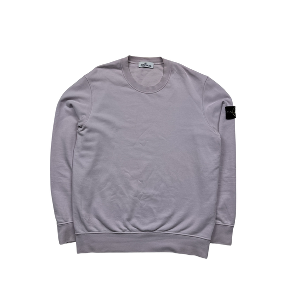 Stone Island 2022 Pink Cotton Crewneck Sweatshirt - XL