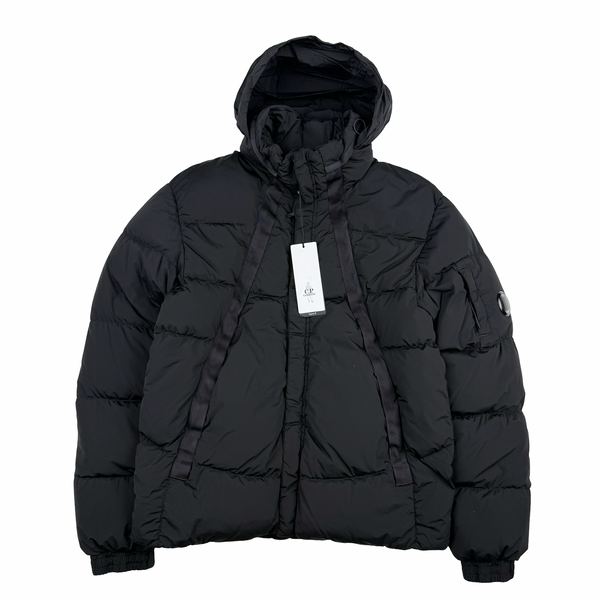 CP Company Black  Down Filled Nycra R Puffer Jacket - Small (46)