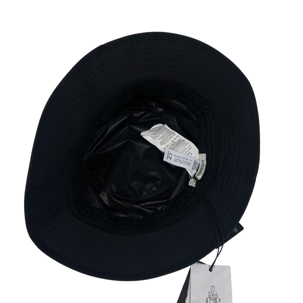 CP Company Black Chrome R Bucket Hat - Large