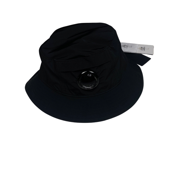 CP Company Black Chrome R Bucket Hat - Large