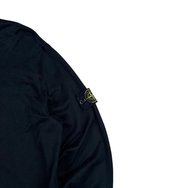 Stone Island 2015 Navy Lightweight Cotton Crewneck Sweatshirt - XL