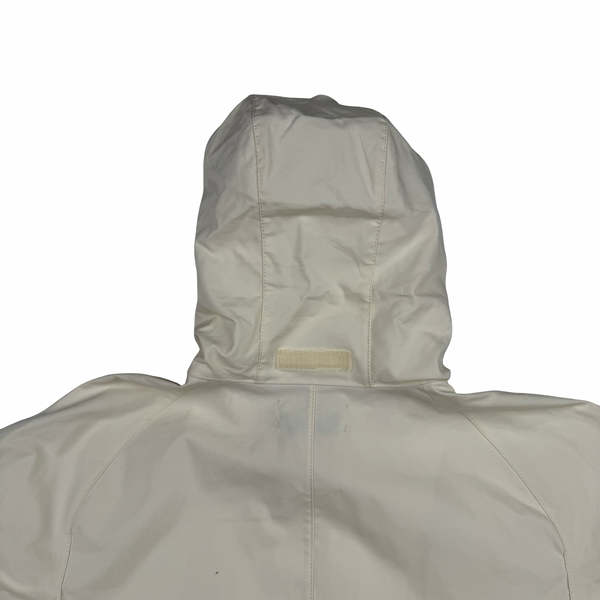Stone Island 2017 White Ghost Piece Mac Supima 2L Long Jacket - Small