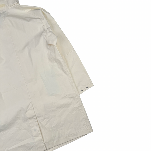 Stone Island 2017 White Ghost Piece Mac Supima 2L Long Jacket - Small