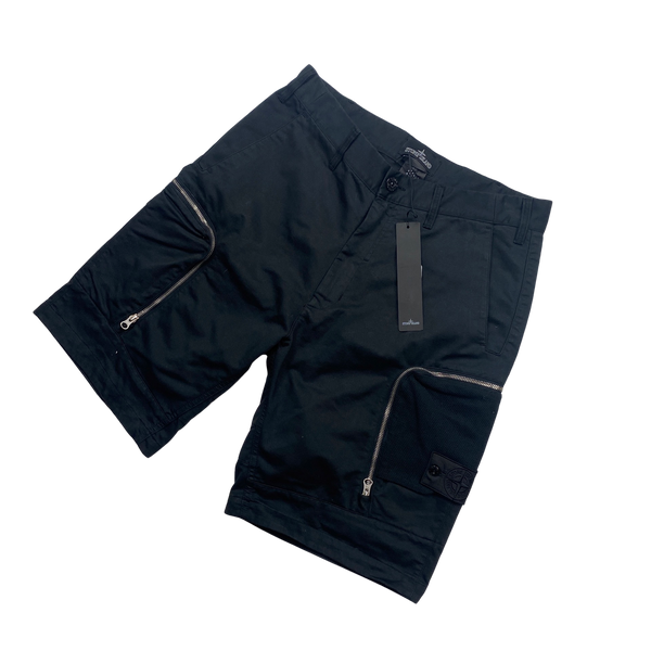Stone Island 2021 Shadow Project Mesh Cargo Shorts - 30"