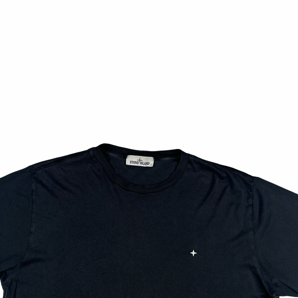 Stone Island 2022 Black Compass Cotton T Shirt - XL