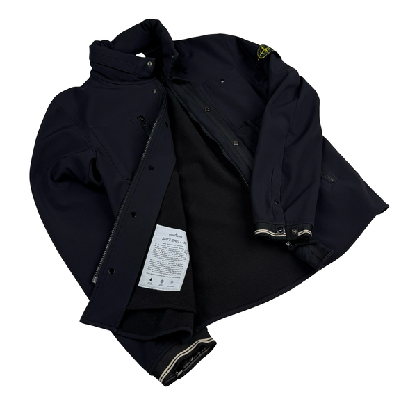 Stone Island 2011 Black Soft Shell R Jacket - Medium