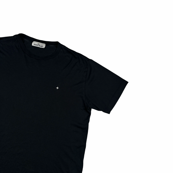 Stone Island 2022 Black Compass Cotton T Shirt - XL
