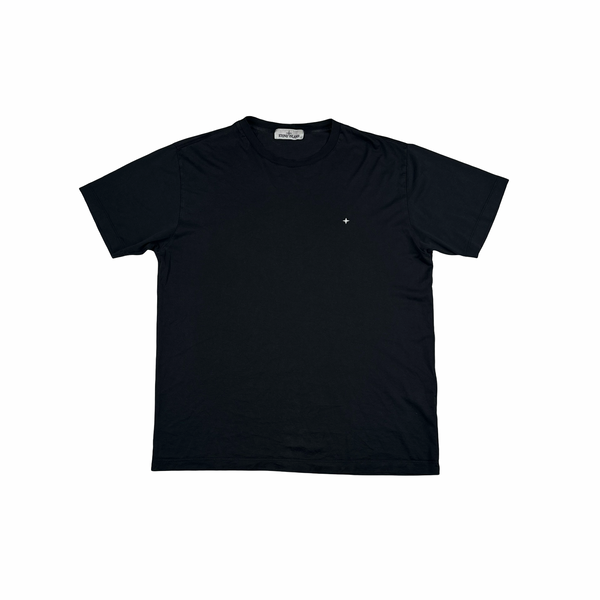 Stone Island 2022 Black Compass Cotton T Shirt - XL