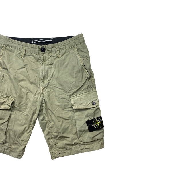 Stone Island 2019 Beige Slim Fit Cargo Trousers - 29"