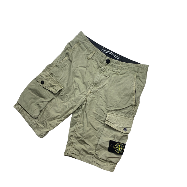 Stone Island 2019 Beige Slim Fit Cargo Trousers - 29"