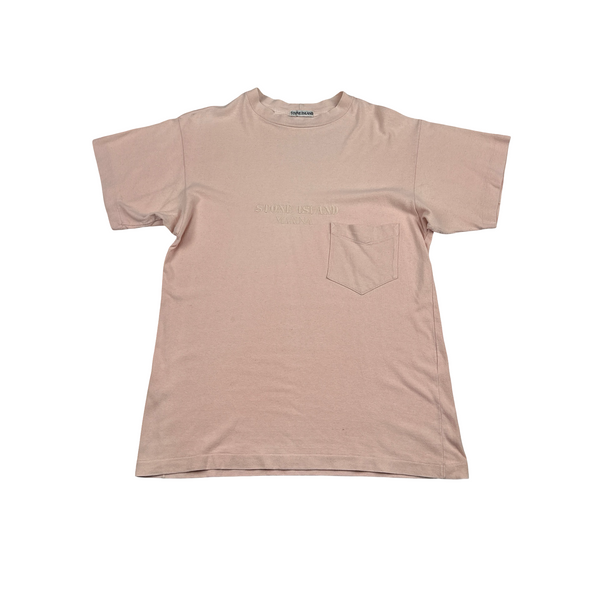 Stone Island 80's Marina Spellout Vintage Cotton T Shirt - Large