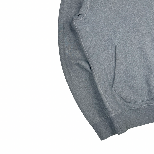 Stone Island 2022 Grey Cotton Pullover Hoodie - Large