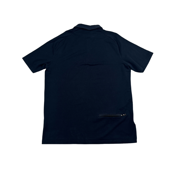 Prada Navy Red Tab Cotton T Shirt - XL