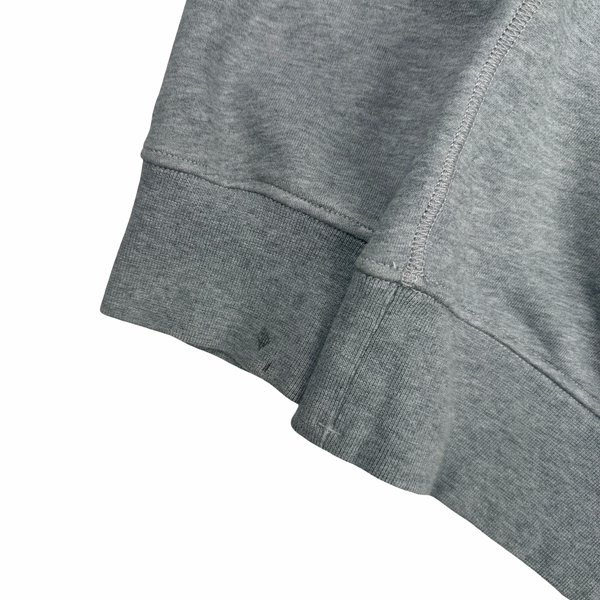 Stone Island 2022 Grey Cotton Pullover Hoodie - Large