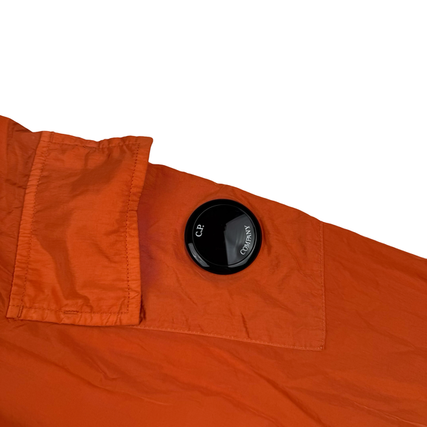 CP Company Orange Lens View Nylon Quarter Zip Smock - Large
