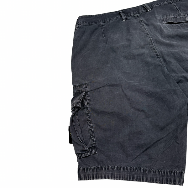 Stone Island  Grey Slim Fit  Cotton Cargo Shorts - 34"
