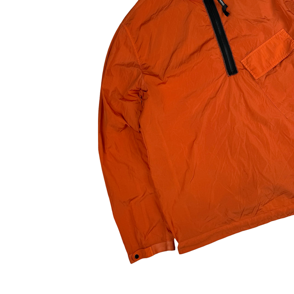 CP Company Orange Lens View Nylon Quarter Zip Smock - Large