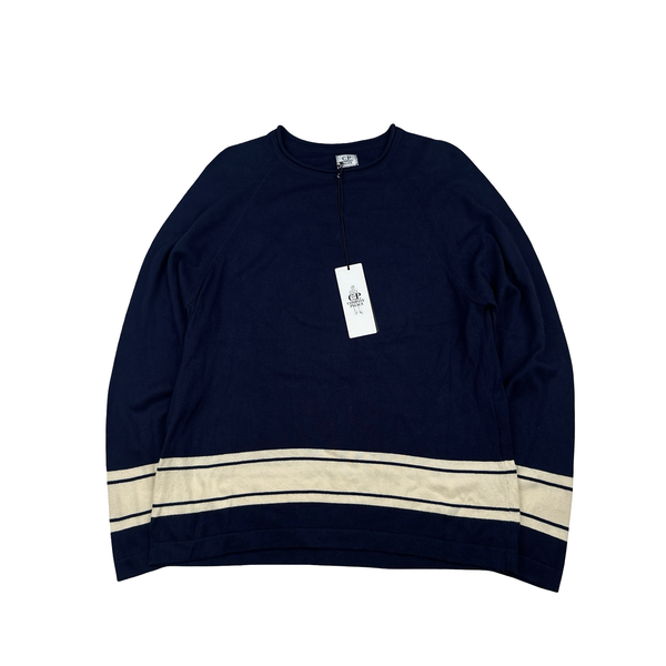 CP Company x Palace Navy Lightweight Spellout Knit - Large